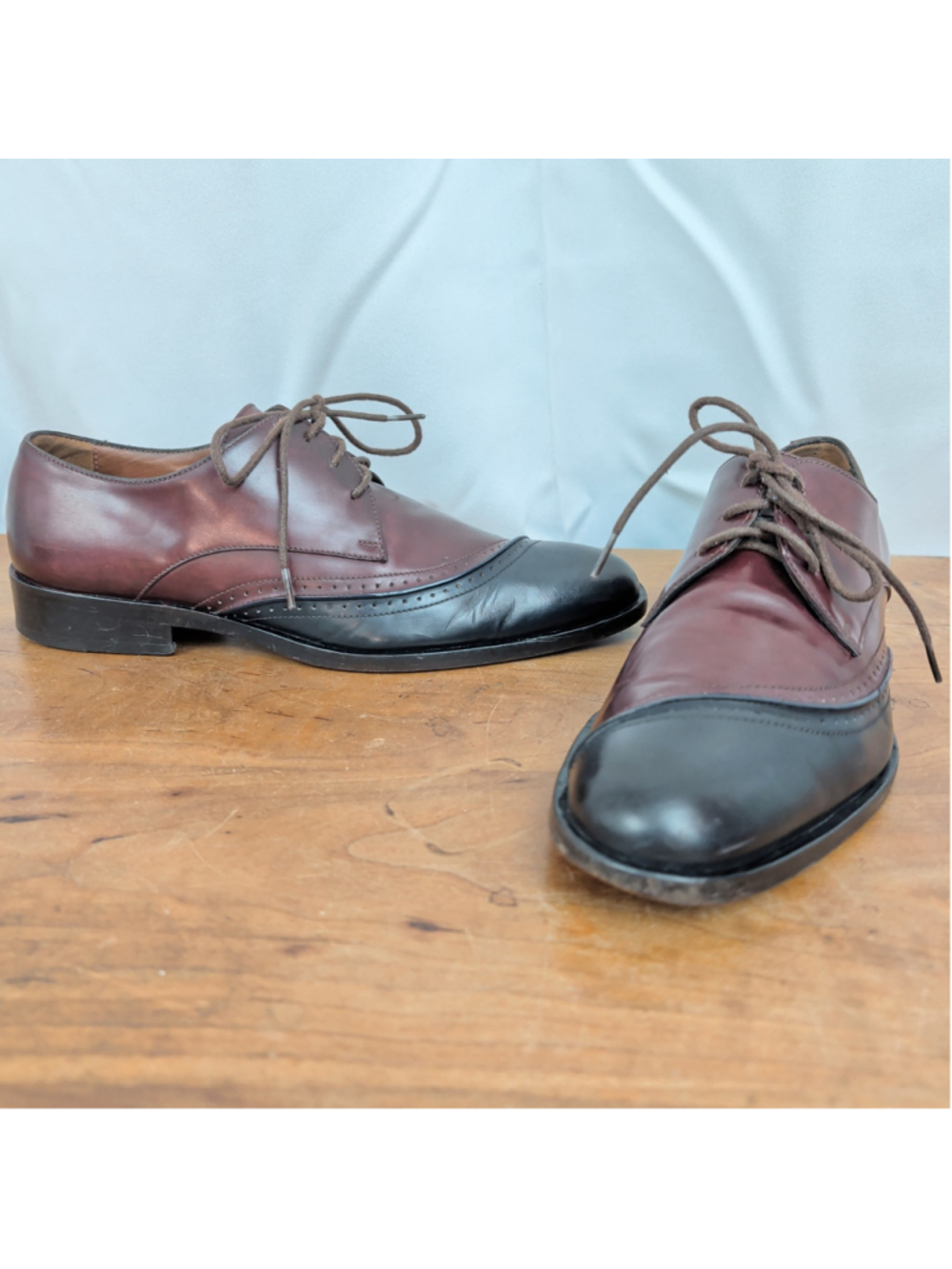 Men's Etro Italian Made Two Tone Derbys 41